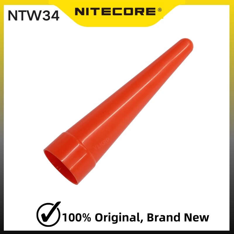 Nitecore NTW34 Led 손전등 기관총 교통 지팡이 MT26 MT25 EC25 lanterna에 대 한 빨간색 팁 콘 34mm 머리